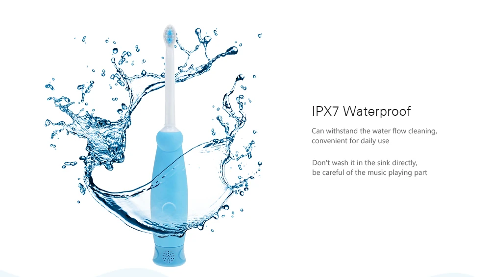 SE017 Waterproof Sonic Rechargeable Electric Toothbrush for Children
