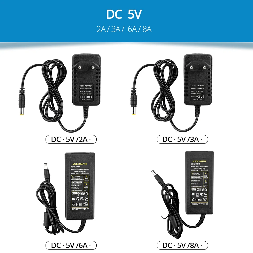 AC DC 5 V 12 V 24 V Led Питание 1A 2A 3A 5A 8A 10A Мощность адаптер питания для светодиодного линейного светильник 5050 2835 3528