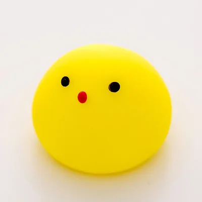 Huilong Cartoon Soft Lovely Small Yellow Chicken Vent Squeezed Toy Hollow Swimming Toys Doll Stress Relieve 2