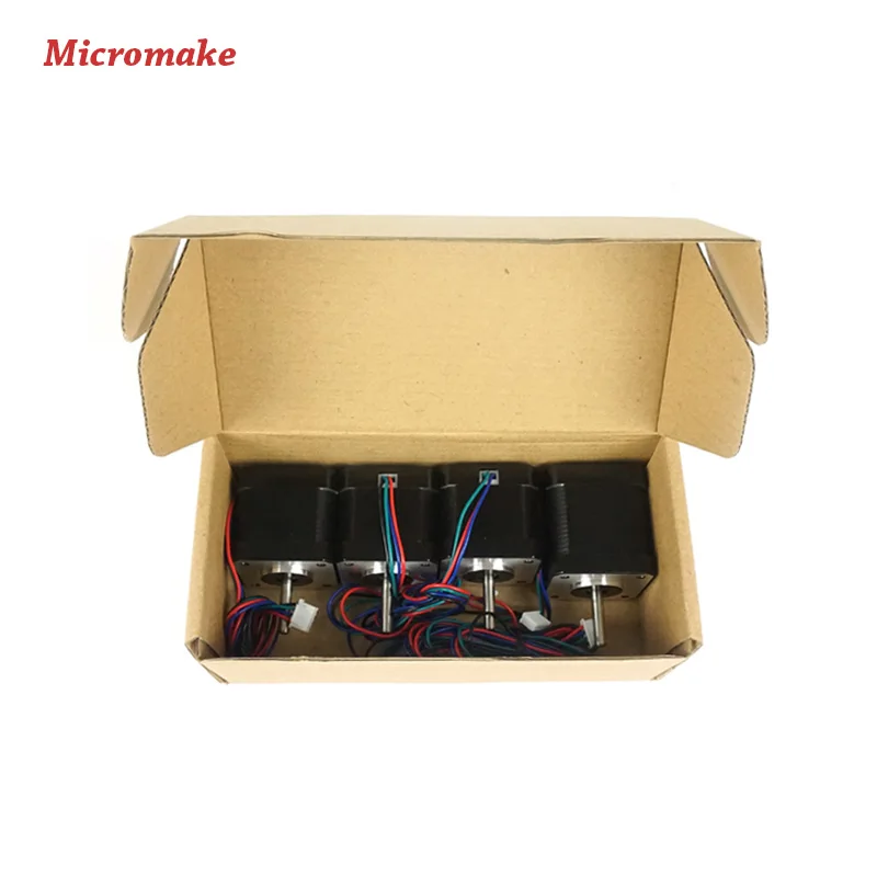 Micromake 3d принтер Запчасти 3 шт. 42 шаговые двигатели 1 48 шаговый двигатель 12 В 1.7A Для