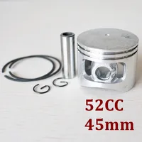 Chainsaw Piston Kit 45mm For Chinese 5200 52cc G5200 Gas Cylinder Engine Motor w/ Pin Rings Circlips Spare Parts 1