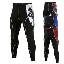 Спортивные штаны для бега в европейском и американском стиле с принтом, спортивные брюки для фитнеса, эластичные плотные дышащие мужские спортивные штаны
