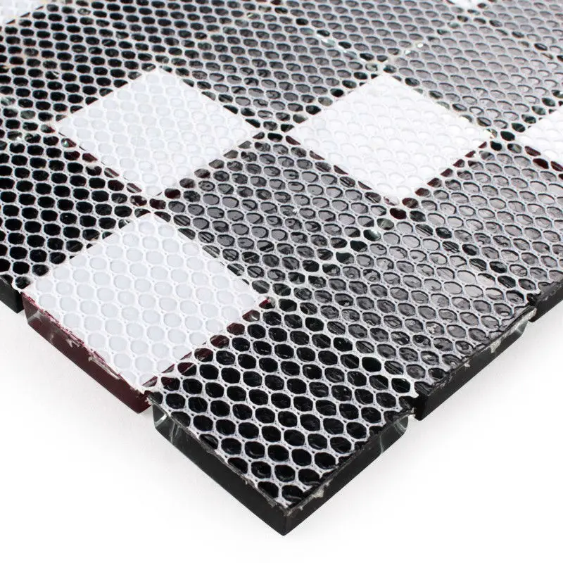 Crystal Red and Black Mosaic 20 mm (6)