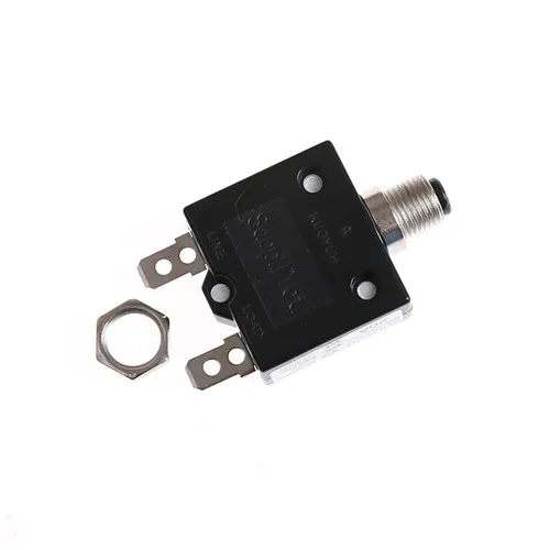 1pc Circuit Breakers Mini Push Button 20A For Automotive Industrial Resettable Thermal Circuit Breaker Panel Mount