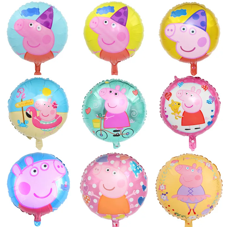 

18 inch pig baby ball float empty aluminium film balloon birthday age wedding decoration balloon printing logo