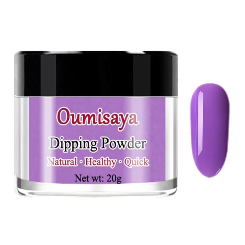 20 г/шт. Oumisaya Nail Dip порошок цвета, Dip системы первой необходимости, без запаха и здоровый(нет необходимости УФ/светодиодный светильник лампы лечения - Цвет: D020