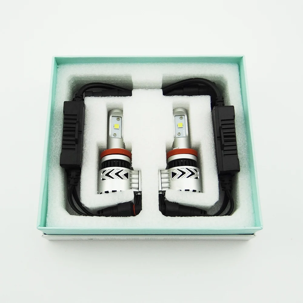 Xenplus 1 комплект G8 светодиодный HeadlightH7 H4 H8 H9 H11 HB3 HB4 H13 72W фары для 12000LM XHP50 Cree чип Turbo