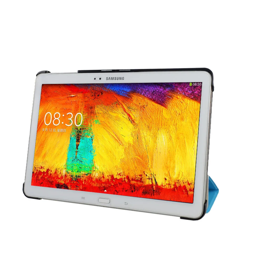 Тонкий чехол из искусственной кожи для samsung Galaxy Note 10,1 Edition SM-P600 P601 P605 607/Tab pro 10,1 T520 T521 T525 чехол для планшета+ пленка+ ручка