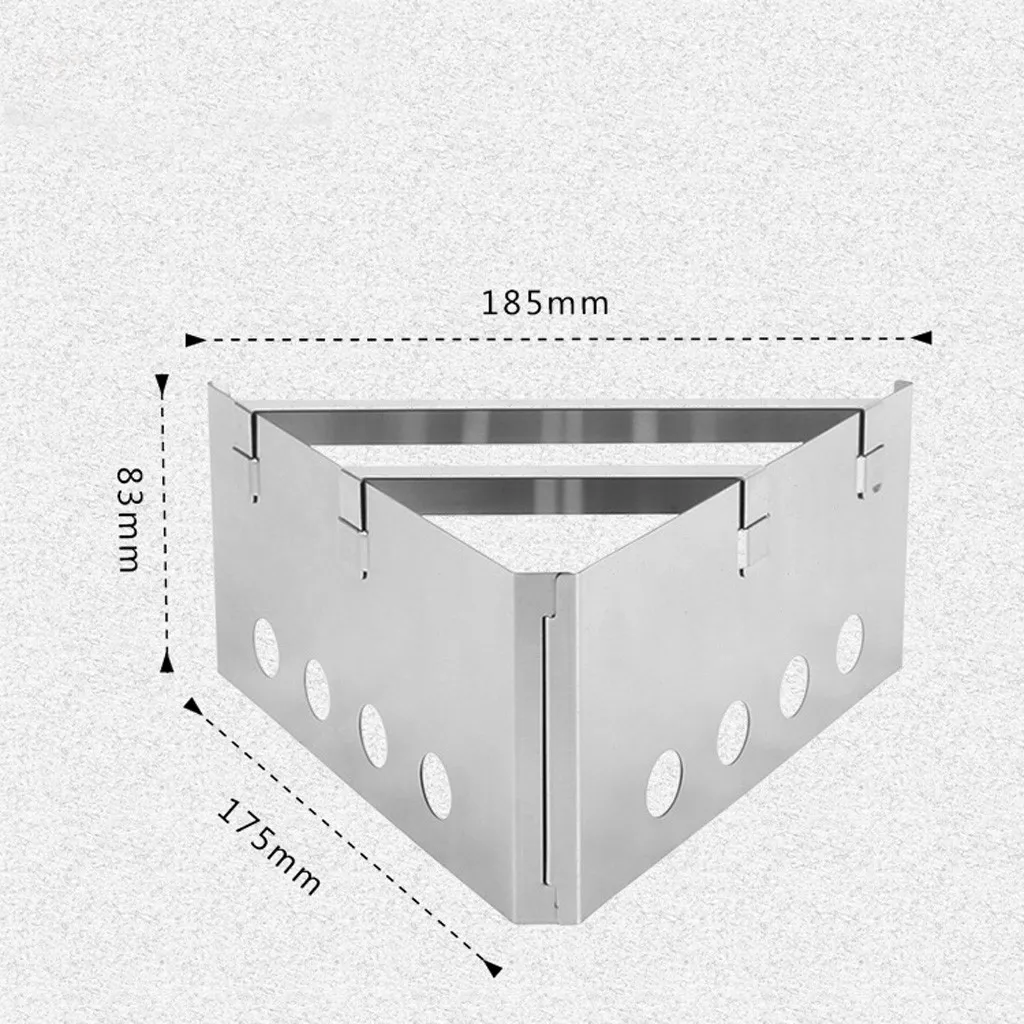 Складной Деревянный дровяная печь уличный для приготовления пищи для кемпинга плитка из нержавеющей стали складной карманный спирт плитка из нержавеющей стали#007
