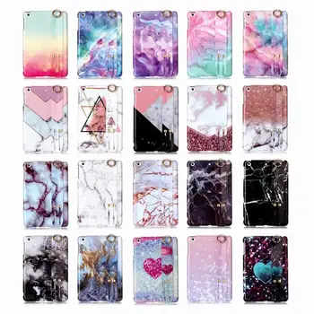 

Tablet TPU Soft Case For ipad 2 3 4 5 6 Mini 1 2 3 4 Air 1 2 9.7 2017 2018 Luxury Marble with Hand Strap Back Cover 50pcs/lot