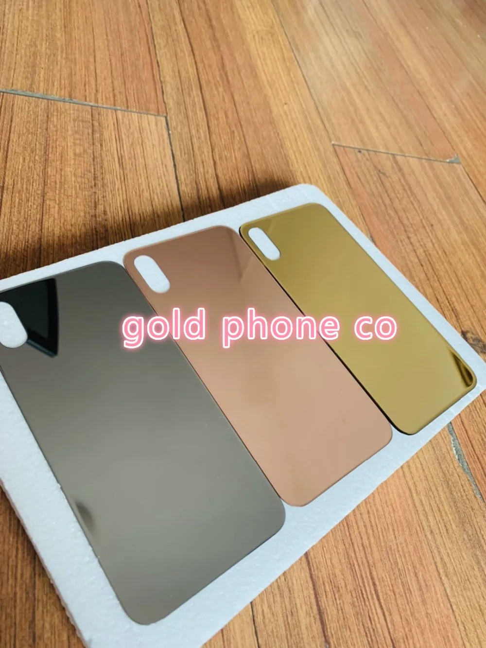 Для iPhone x xs max крышка батареи задняя дверь стекло замена задняя стекло 24ct золото розовое золото с клейкой наклейкой