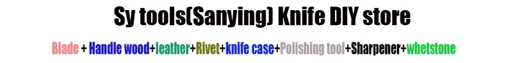 Knife DIY shank brass Mosaics Pin Rivets 130mm length nail steel tube 6mm DIY knife handle screw FIlled with resin