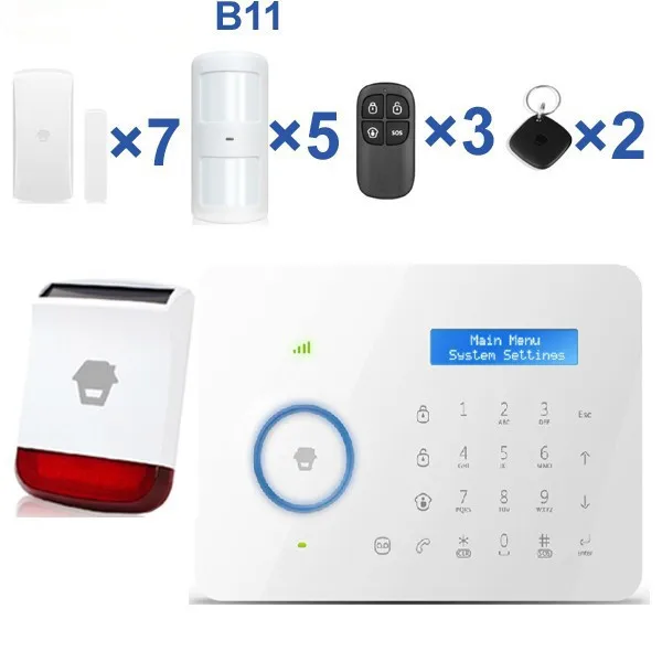 Chuango B11 font b Alarm b font LCD Display GSM font b Alarm b font System