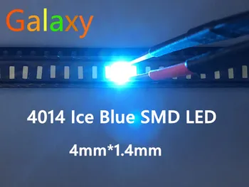 

100PCS/4014 ICE BLUE LED SMD SKY BLUE 22-24lm 3.0-3.2V car lamp light beads RoHs Free shipping