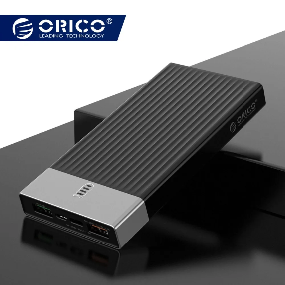 

ORICO Power Bank 10000mAh 20000mAh QC 2.0 3.0 PD 3.0External Battery Bank 18W Quick Charge Powerbank With Dual USB Type C