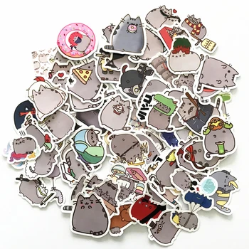 

TD ZW 2019 100Pcs Cartoon Cat Stickers Decal For Snowboard Laptop Luggage Car Fridge DIY Styling Vinyl Home Decor Pegatina