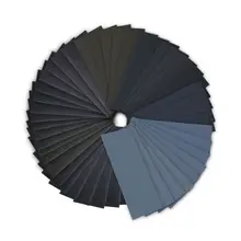 Горячая 72 шт от 400 до 3000 зернистость влажная Сухая наждачная бумага ассортимент 9x3,6 дюймов для автомобильной шлифовки, деревянная мебель отделка и Wo