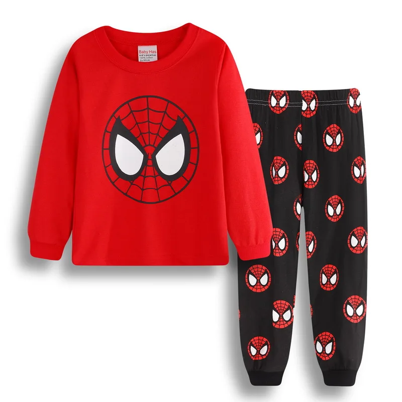

New Spring Autumn Kids Pajamas Baby Boys Clothing Long Sleeve Batman PJS Cotton shirts + pants casual Childrens Pyjamas STJK49