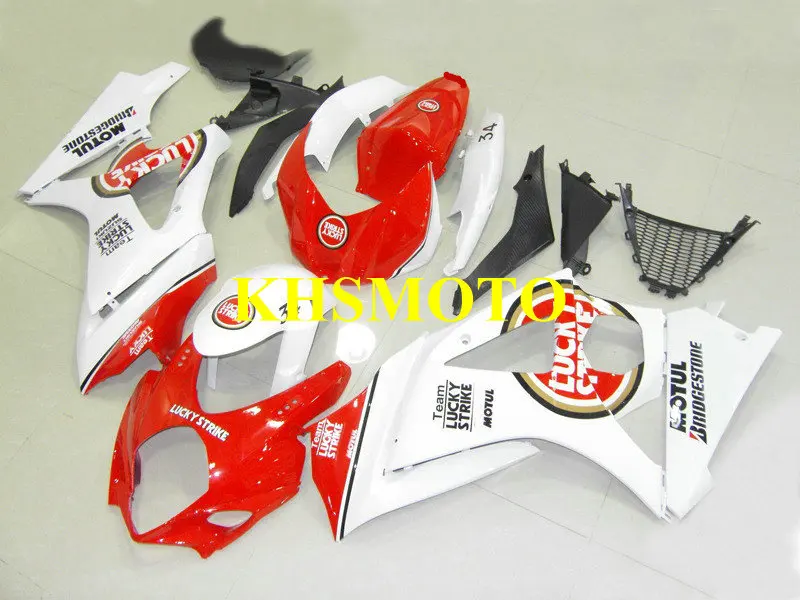

Hi-Grade Injection mold Fairing Kit for SUZUKI GSXR1000 K7 07 08 GSXR 1000 2007 2008 ABS White Hot red Fairings set+gifts SH61