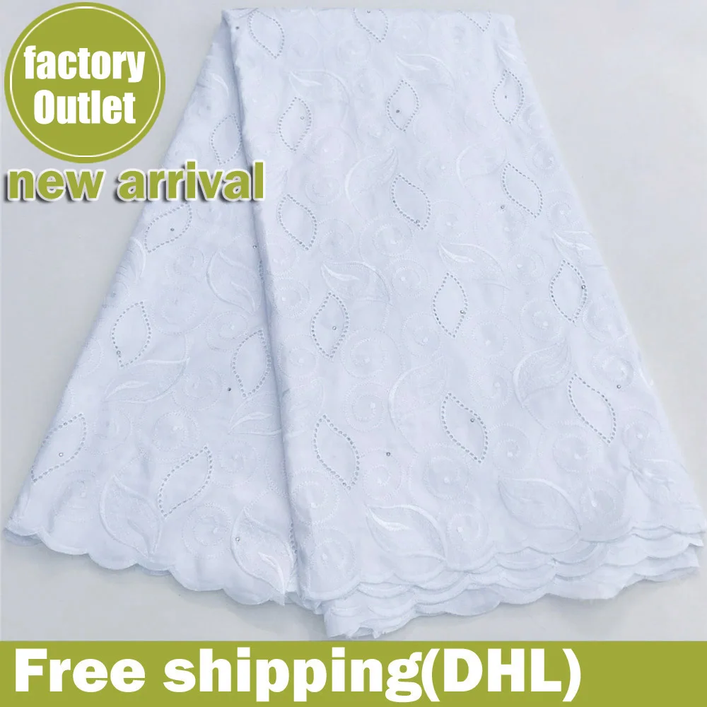 

white nigerian lace fabric high quality lace swiss voile lace african fabric 100% cotton kids dress fabric 5yard/lot 5822