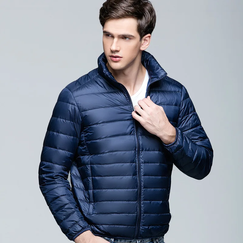 

Men's fall/winter new Korean version of lightweight men's down jacket collar size short coat