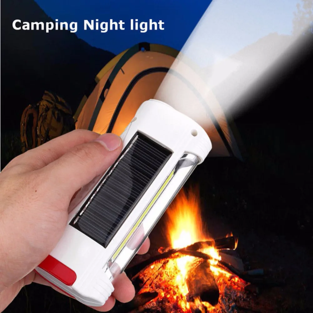 

Mini Solar Power LED Flashlight USB Charging Powerful Rechargeable Camping Hiking Light Lamp Torch For Outdoor Camping