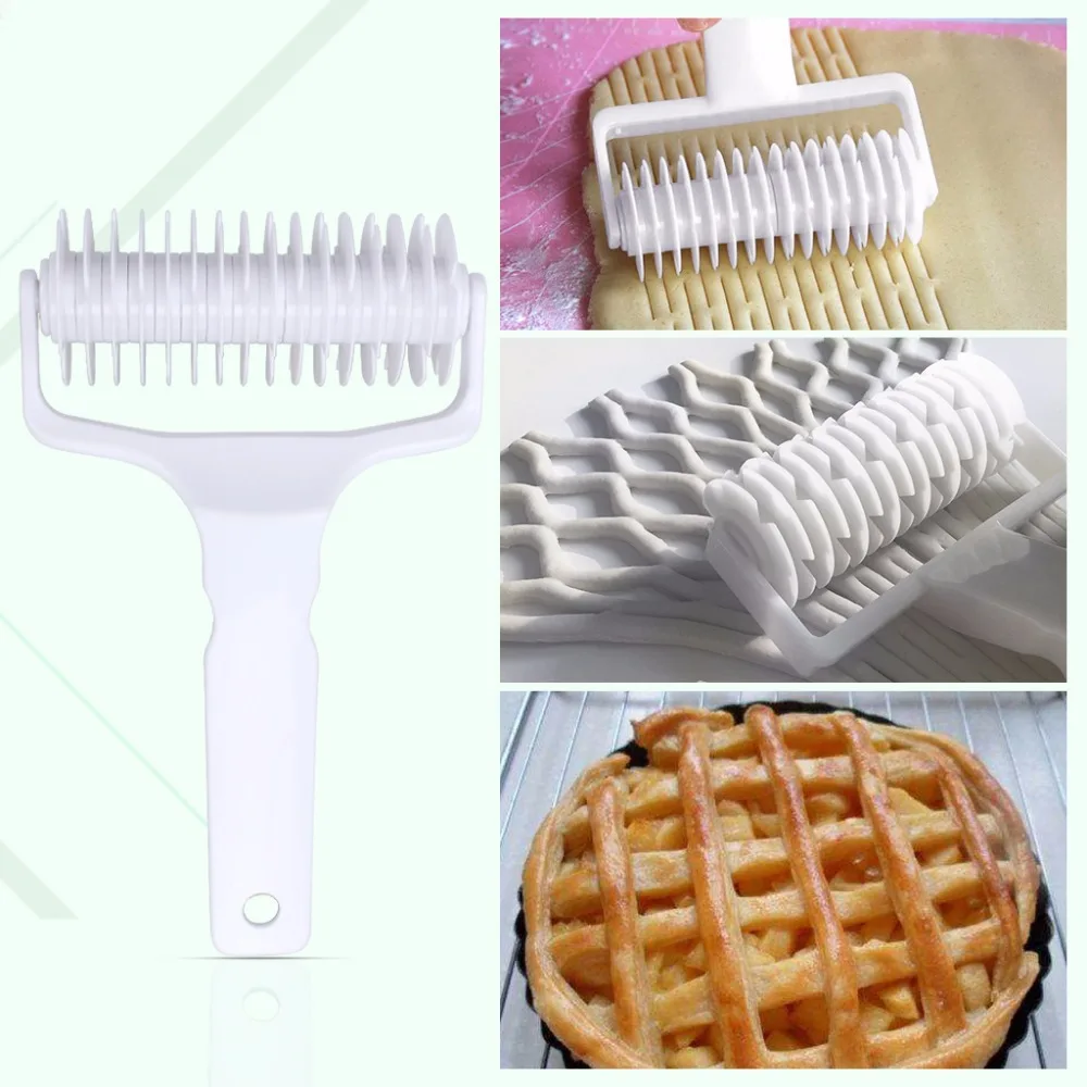 Pizza Pastry Lattice Roller Mold Bakery Bread Cookie Pie Cutter Kitchen