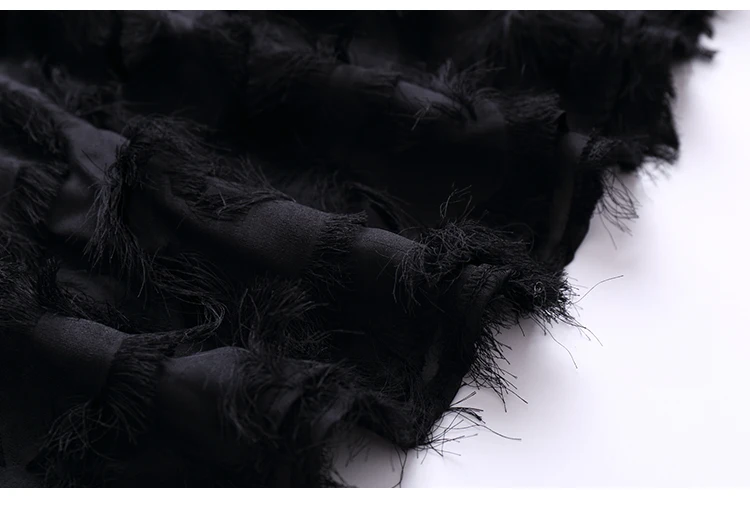 309 Women Dress Elegant Vintage Patchwork Lace Dresses 2018 High Quality Tassel Feathers Slim Women Dresses Evening Party 13