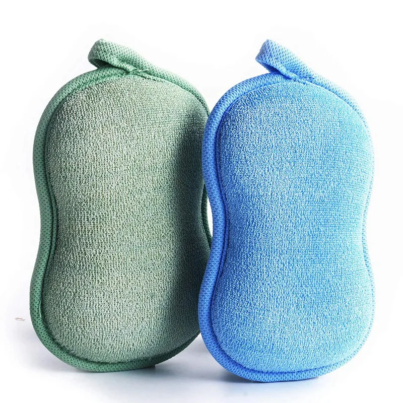 BabaMate натуральная бамбуковая детская губка для ванны-2 упаковки-ультра мягкая и Абсорбирующая губка для чувствительной кожи ребенка
