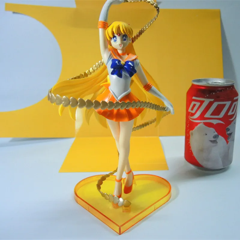 

17cm Sailor Moon Zero Figure Bandai Figuarts Zero Sailor Venus PVC Minako Aino Collectible Model Toy Sailor Moon Doll
