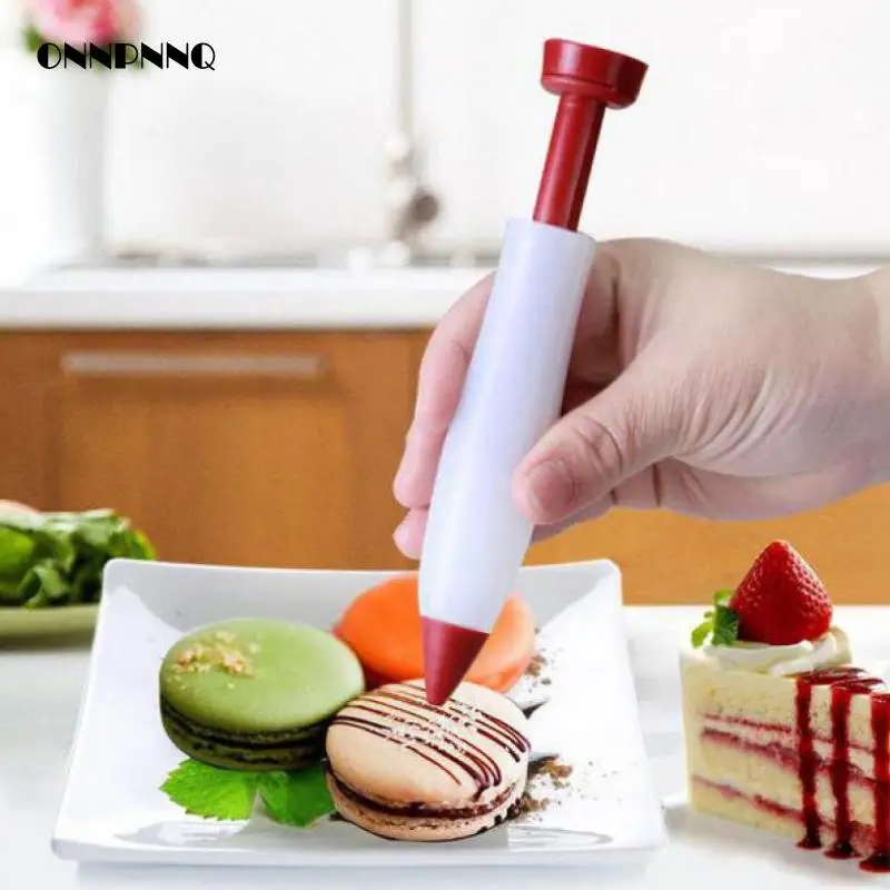 1pcs Chocolate Icing Cream Cake Pen Syringe Squeeze Cake Decorating