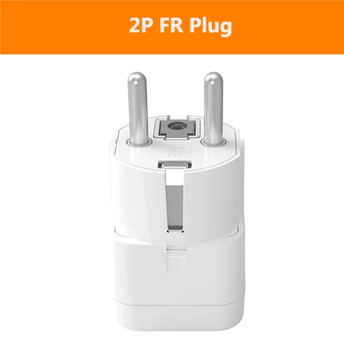 2P FR Plug ORICO ABS адаптер для путешествий, универсальный адаптер питания, зарядное устройство, настенная электрическая розетка, конвертер, адаптер питания, защита от перенапряжения - Цвет: 2P FR Plug