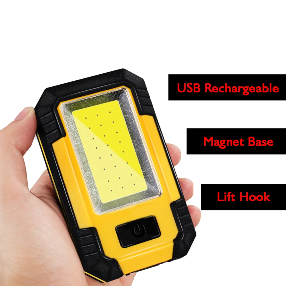  30 Watts Bright 21 LEDs COB Camping Tent Light Lampe Magnet Work Lamp Portable USB Rechargeable Cam - 32922079120