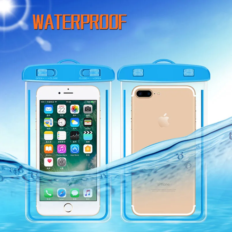 

Universal Waterproof Phone Pouch For ZTE nubia Z11 mini/Prague S/Z9/Grand X Max 2 X2 Swimming Dive Transparent Bag Luminous Case