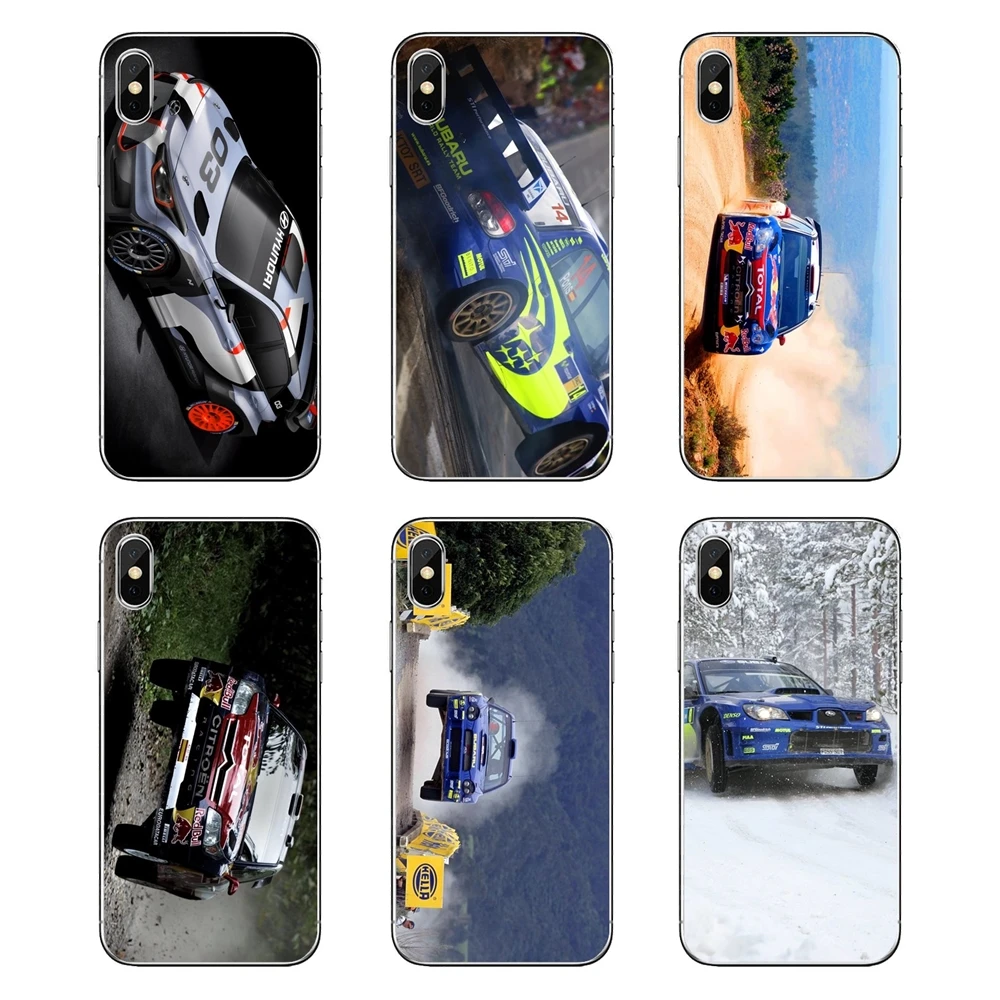 

For Huawei Honor 8 8C 8X 9 10 7A 7C Mate 10 20 Lite Pro P Smart Plus Transparent Soft Cases Covers WRC Car race racing