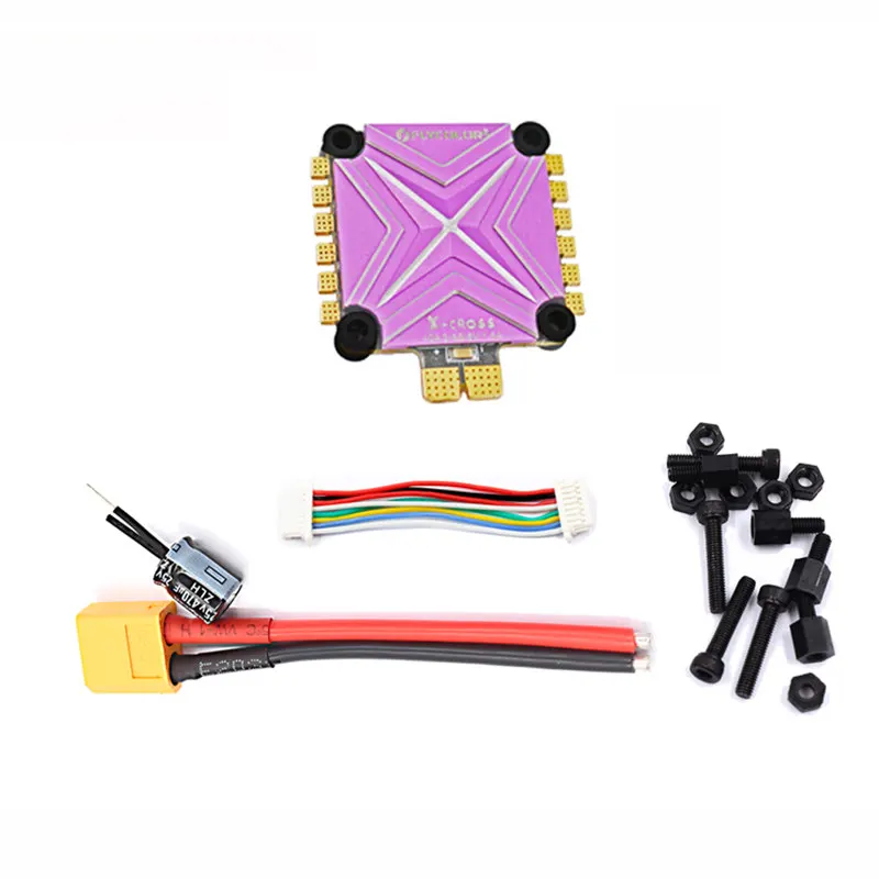 

Flycolor X-cross 4 IN 1 40A 3-6S Blheli_32 32Bit 5V/1.5A BEC Brushless ESC For RC drone