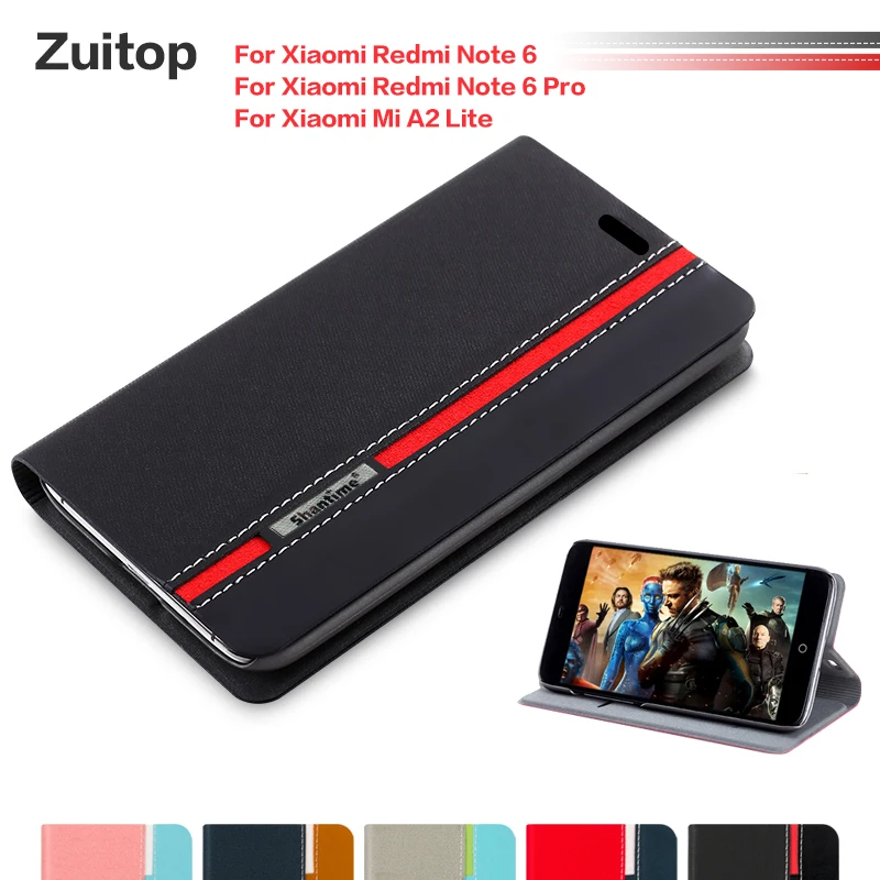

Cowboy PU Leather Case For Xiaomi Redmi Note 6 Flip Case For Redmi Note 6 Pro Mi A2 Lite Business Case Soft Silicone Back Cover