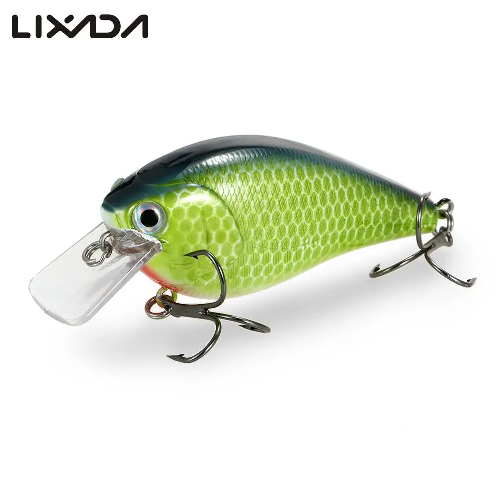 

Lixada 85mm 15g Crankbait Floating Fishing Lure VC01 Rattle Sound Wobbler Artificial Hard Bait Shallow Diving Bass Hook