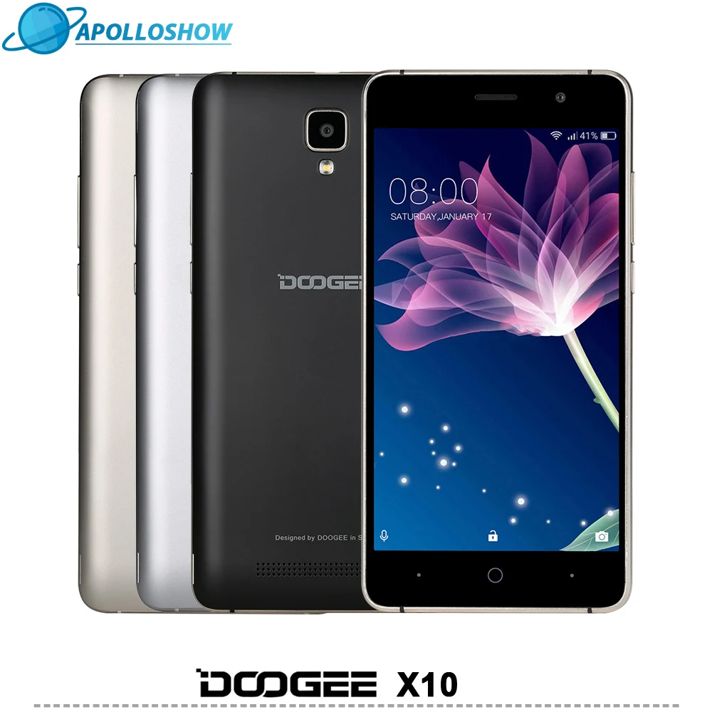 DOOGEE X10 mobile phones 5 0Inch IPS 8GB Android6 0 smart phone Dual SIM MTK6570 1