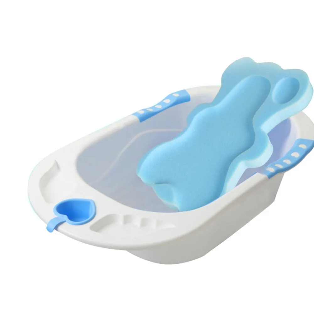 

Baby Bath Seat Infant Sponge Anti Slip Mat Newborn Shower Mat Baby Safety Bath Tub Toddler Shower Support Product Cartoon Pad