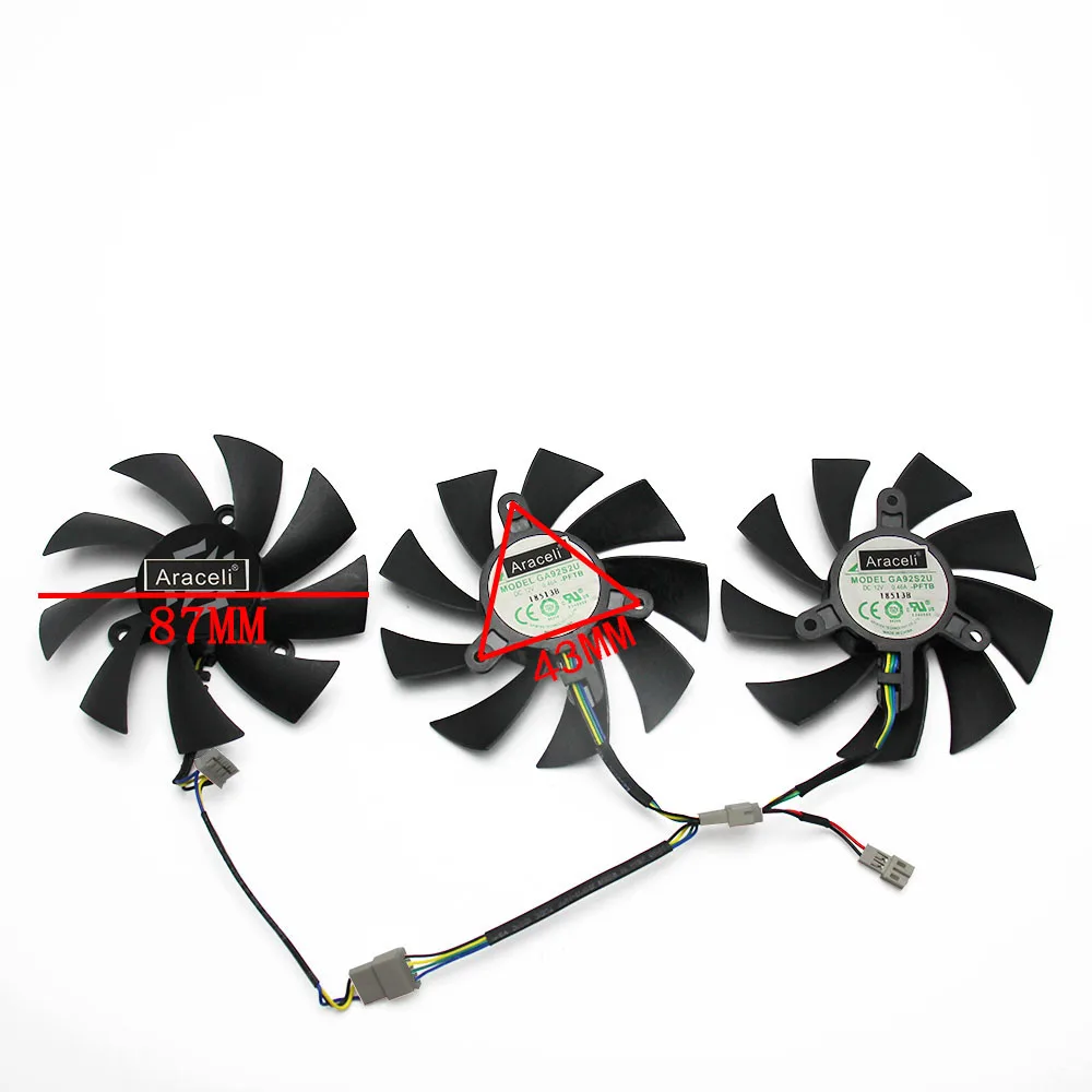 Кулер GA92S2U для видеокарты ZOTAC RTX 2070 GAMING OC G3 Core охлаждающий вентилятор RTX2060 RTX2070 12 В