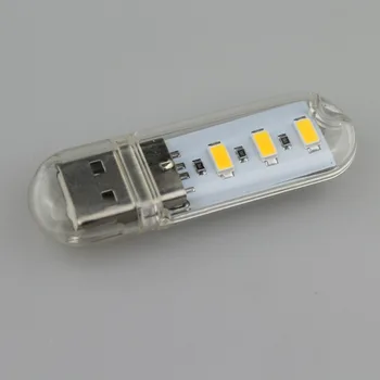 

DC5V 3xSMD5730 Warm White 2700-3500K USB LED Bulb LED Night Lamp