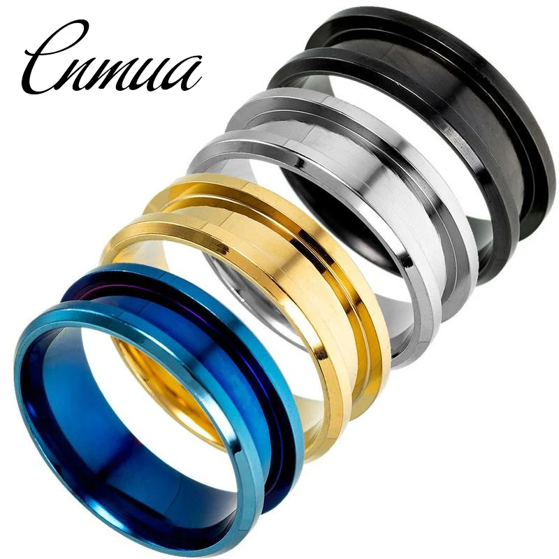 

2019 New Popular Titanium Steel Ring Diy Handmade Ring Empty Support Accessories Simple Solid Color Man And Woman Ring