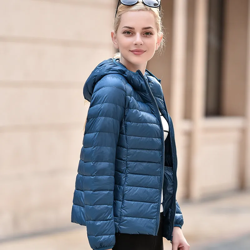 

Big size Women Slim Winter Hooded Down Coat 90% White Duck Down Jacket Female warm Outerwear Parka Jacket 6XL