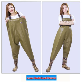 1mm Thickening Fishing Chest Waders Breathable Winter Pants Wading Boots Waterproof Wader for Fishing Fly neoprene bota pesca