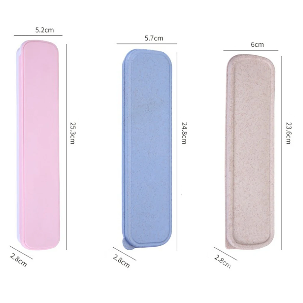 Food-Grade Plastic Tableware Storage Stylish Design Case Portable Travel Flatware Storage Box for Chopsticks Spoon Fork 