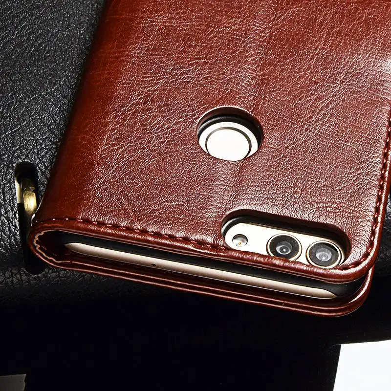 TOMKAS Wallet Case For Huawei P Smart Cover Case Enjoy 7s Vintage Leather Flip Phone Bag Coque Cover For Huawei P Smart Cases (6)