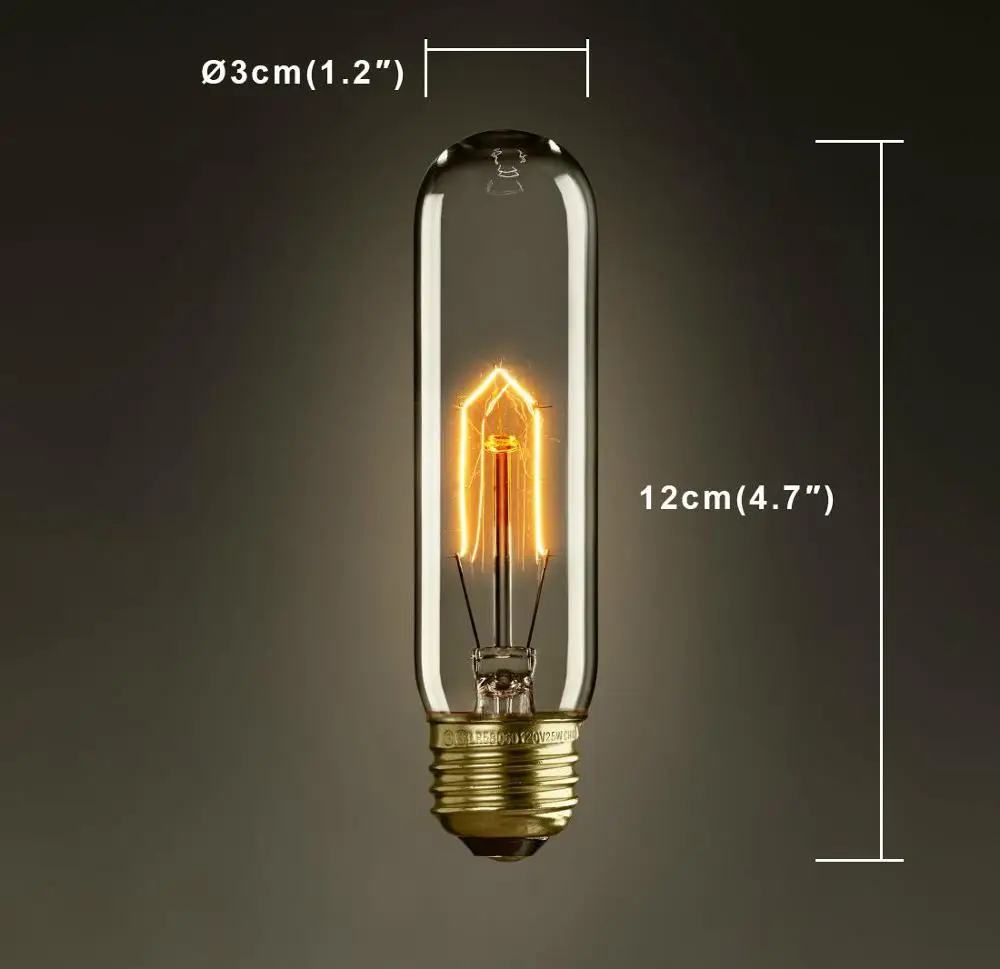 PERMO промышленных ламп накаливания Эдисона антикварные винтажные лампы ST64 E27 светильник накаливания домашний декор - Цвет: Bulb B