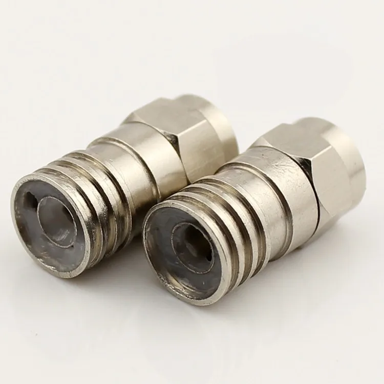 

75-5 F connector for 75-5 RG6 cable F type connector for CATV DVB metric system with Lubricating oil and waterproof circle