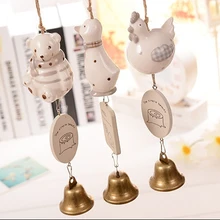 Керамические двери для общежития в виде животного, металлические двери в виде колокольчика, крытые двери, роль вешалки, украшение для украшения